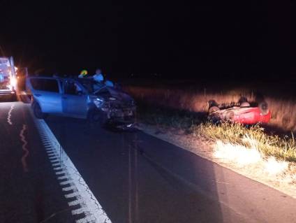 Murió un hombre tras un violento triple choque en la Ruta 205