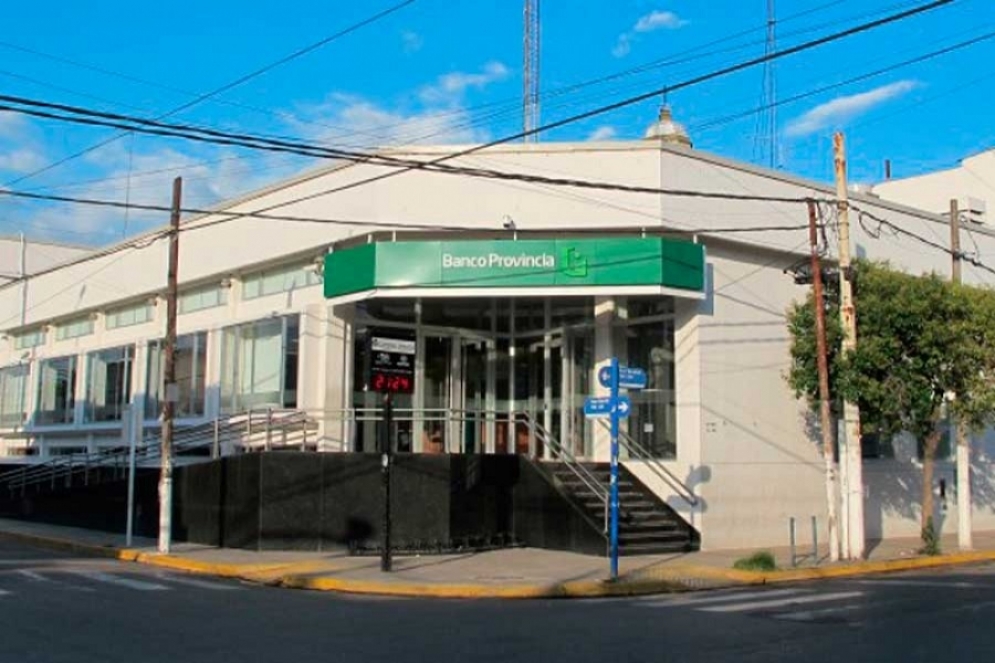 La sede del Banco Provincia de Cañuelas.