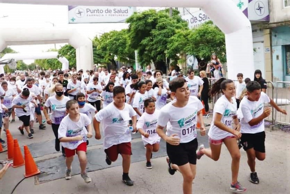 La largada en el Parque de la Salud. 