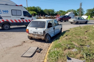 Ambos involucrados fueron trasladados al hospital Marzetti.