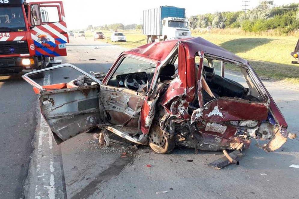 Siete personas involucradas en un accidente