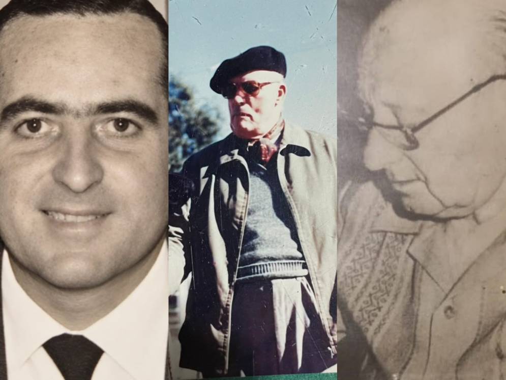 Miguel &Aacute;ngel Ar&iacute;n, Bernardo Etchevers y Salom&oacute;n Odessky, tres de los homenajeados. 