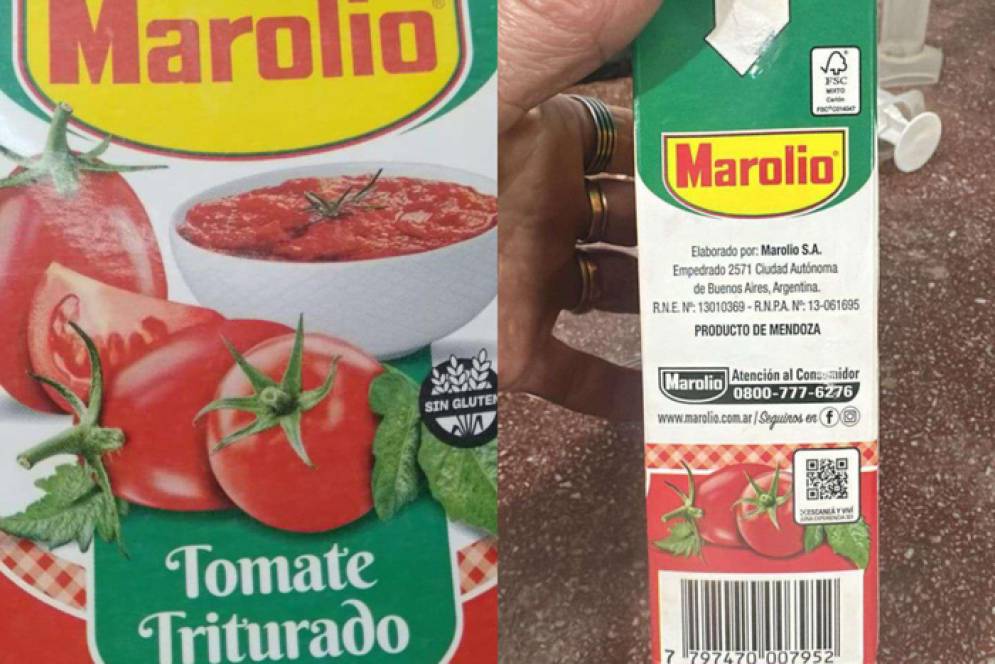 El envase del producto &quot;podrido&quot;.  