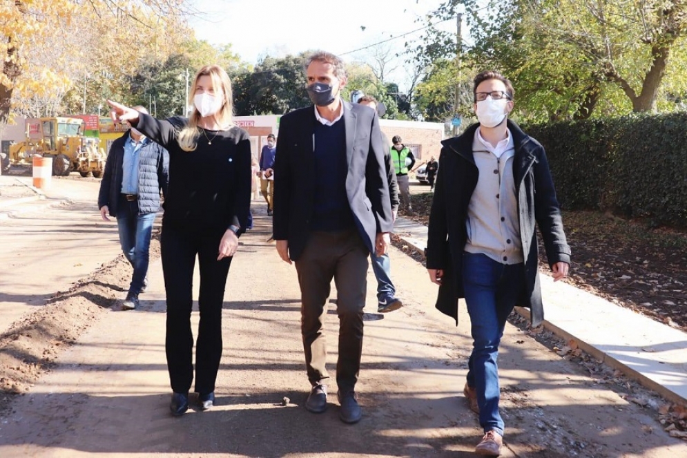 Agenda local: los ministros de Obras Públicas recorrieron Cañuelas