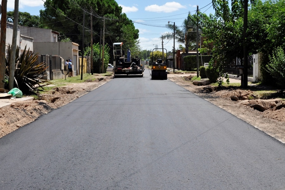 Las maquinas culminando su trabajo.