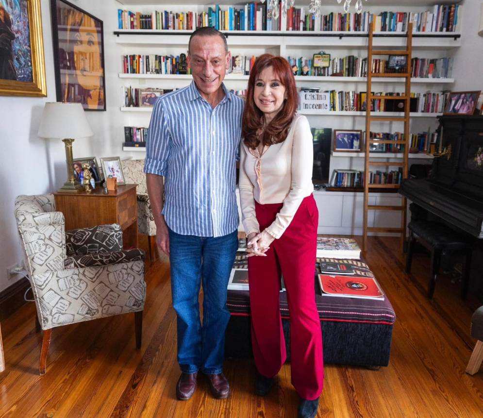 Arrieta junto a Fernández de Kirchner.