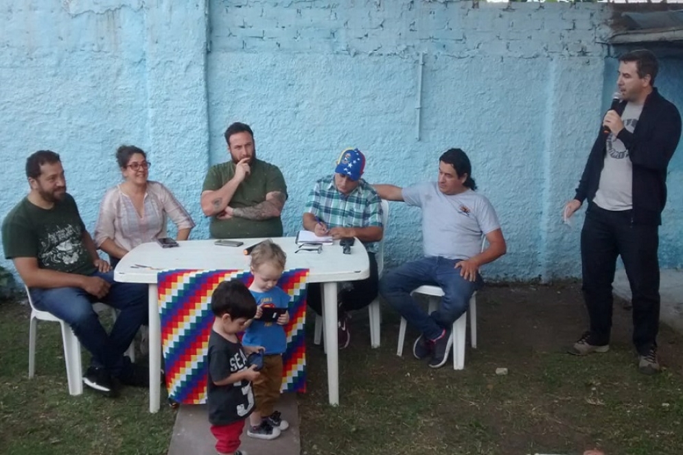 Se reunieron en la sede de calle Lara.