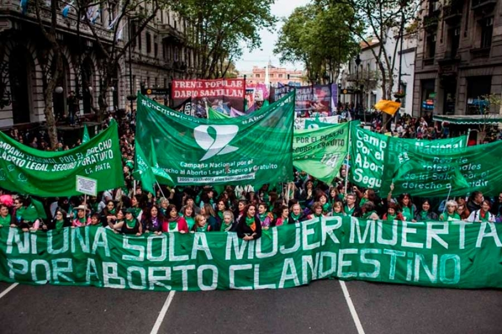 Una imagen de las tantas marchas que se han realizado pidiendo la legalización del aborto. 