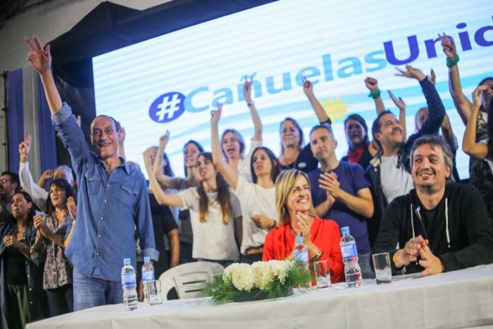 Arrieta, Fassi y Kirchner en un mediodía de intenso calor. 