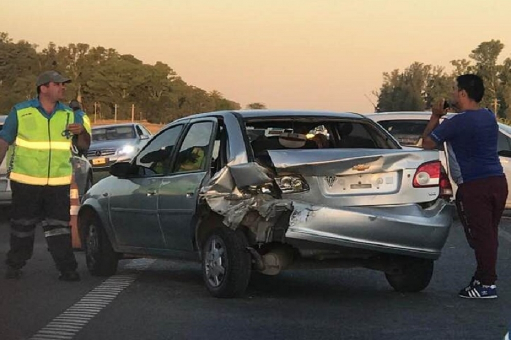 Una de los accidentes de se registró el fin de semana.