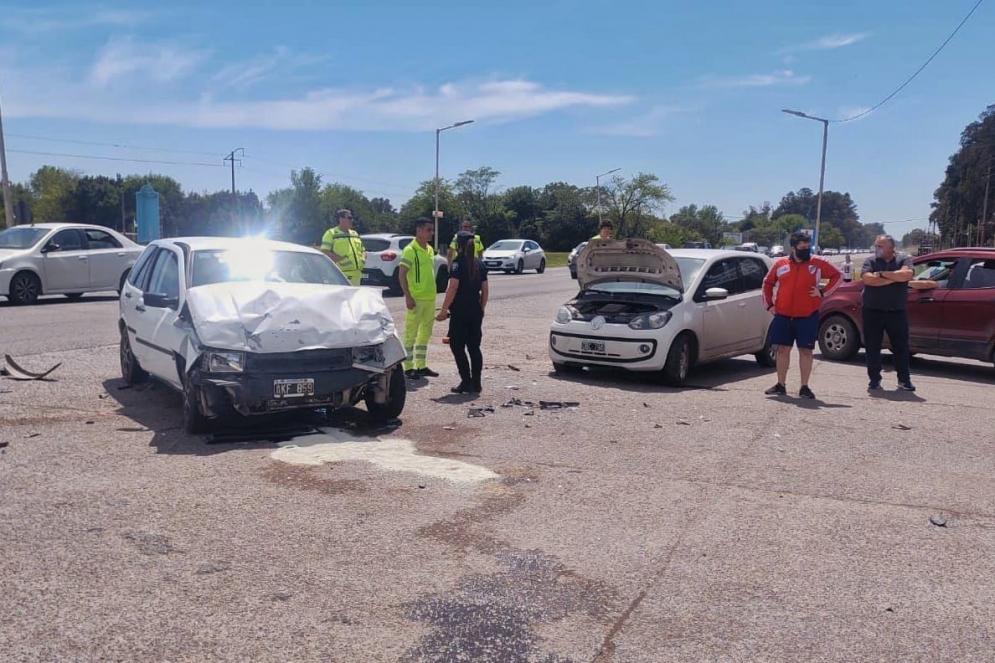 Choque en Uruguay y ruta 205