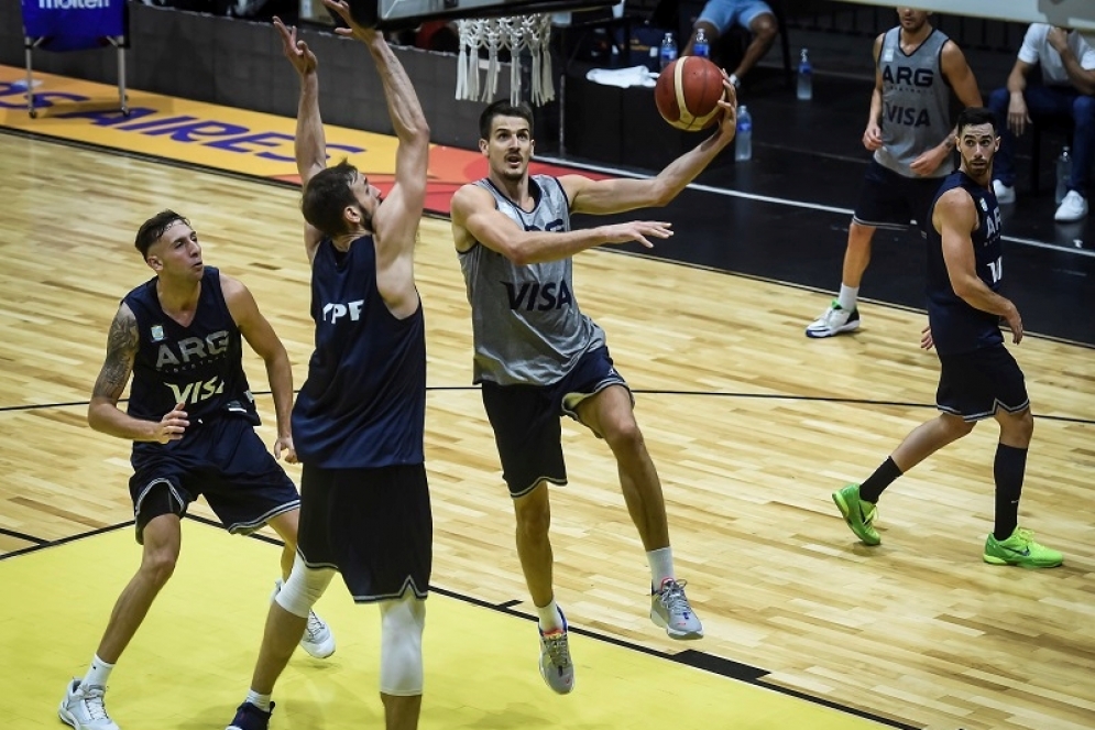 Barreiro entrenándose en Obras. 