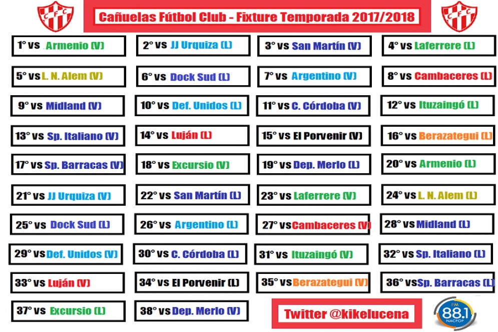 Se confirmó el fixture de la Primera División &quot;C&quot;.