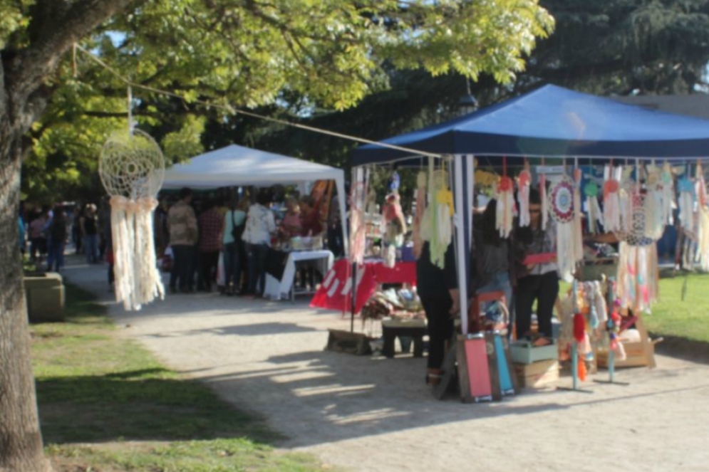 La feria en desarrollo.