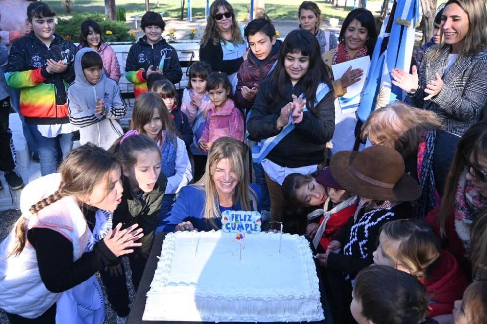 La infaltable torta de cumpleaños.