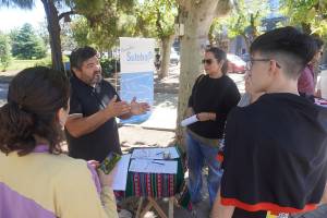 La junta de firmas fue en la plaza San Martín.