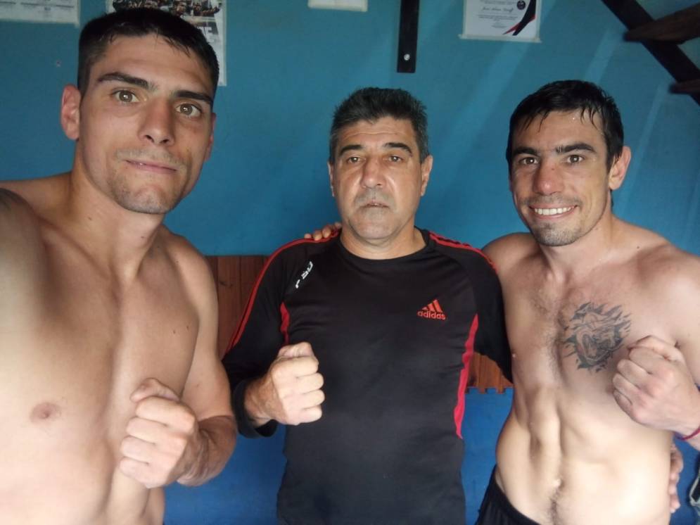 Claudio, &quot;Pingo&quot; (entrenador) y Jesús Daneff.