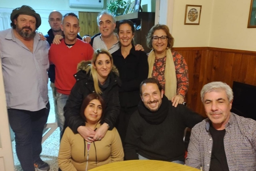 Cesar Agnelli en su primera reunión en Forja. 