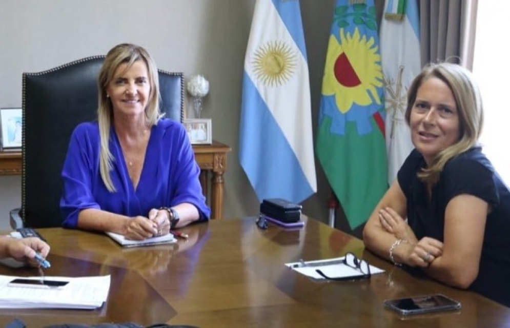 Marisa Fassi junto a Valeria Ríos. 