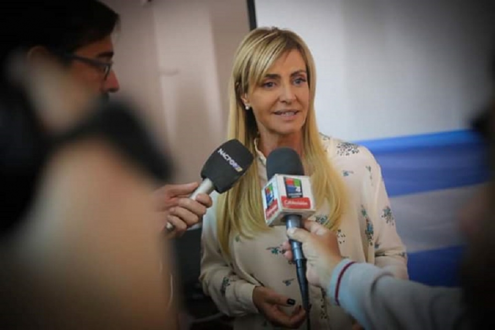 La Jefa de Gabinete habló tras el acto en el municipio, este miércoles al mediodía.