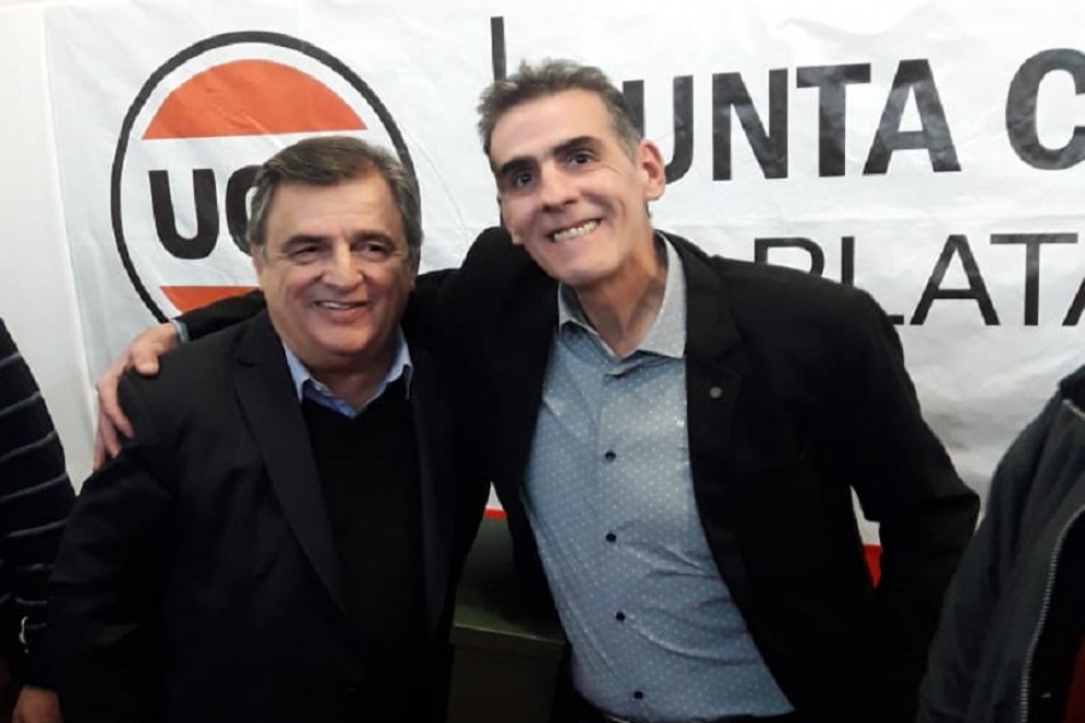 Polo junto al jede del interbloque Cambiemos en la Cámara de Diputados, Mario Negri. 