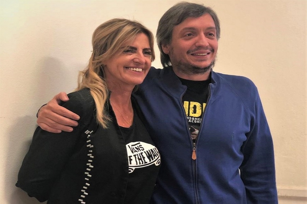 Marisa Fassi y Máximo Kirchner.