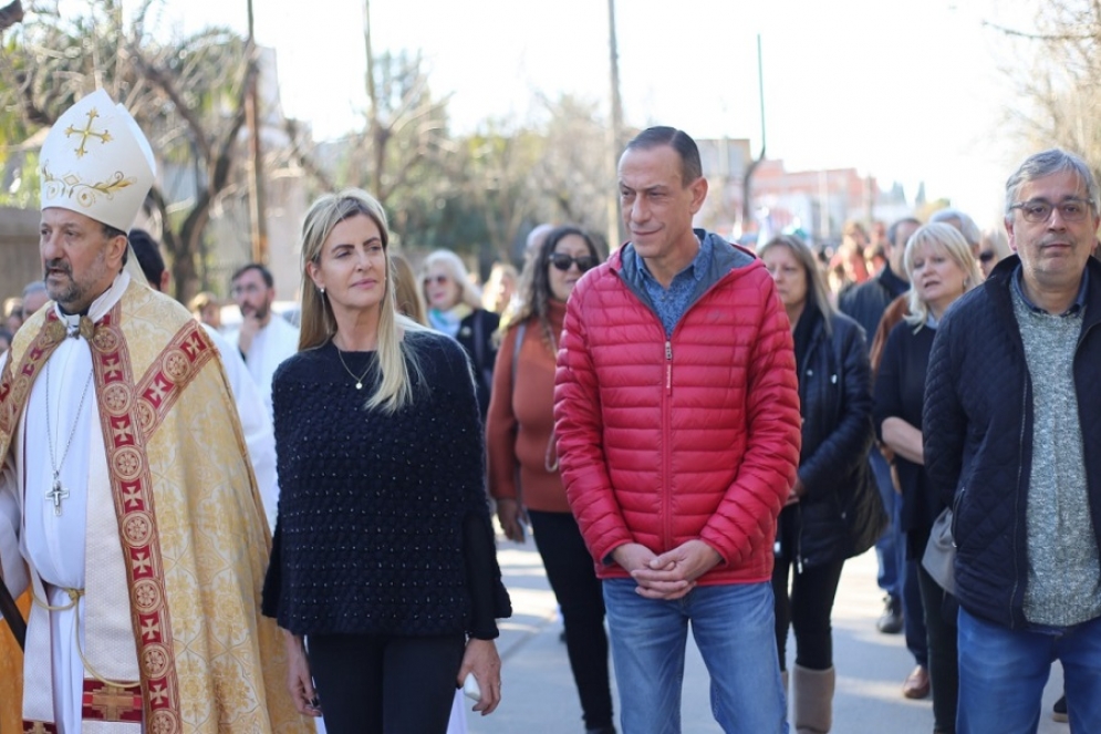 La candidata del Frente de Todos habló tras la procesión.