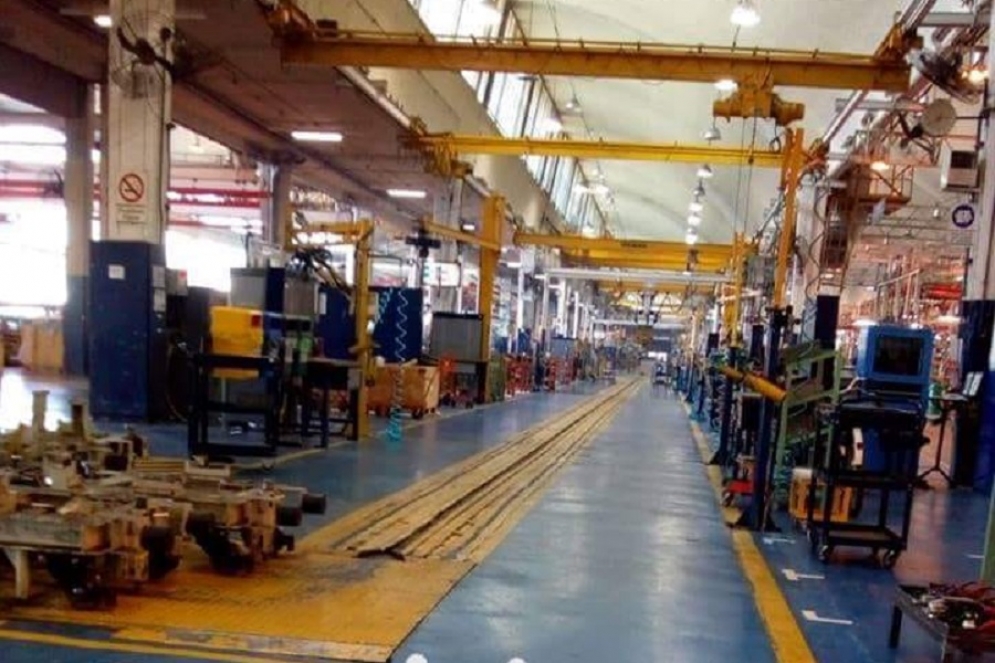 La imagen de una de las líneas de montaje de la empresa. 