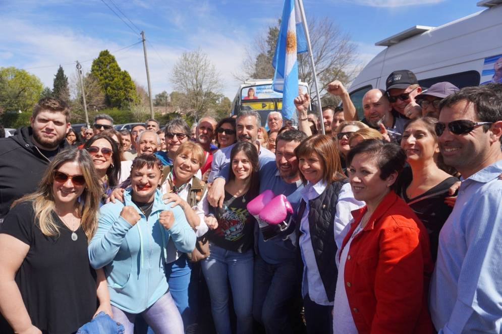 Patricia Bullrich inició su campaña desde Cañuelas.