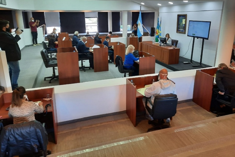 Dirigentes de JxC compartieron imágenes de la sesión del HCD de Ezeiza.