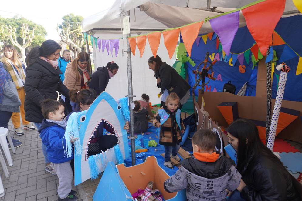 Algunos de los stands.