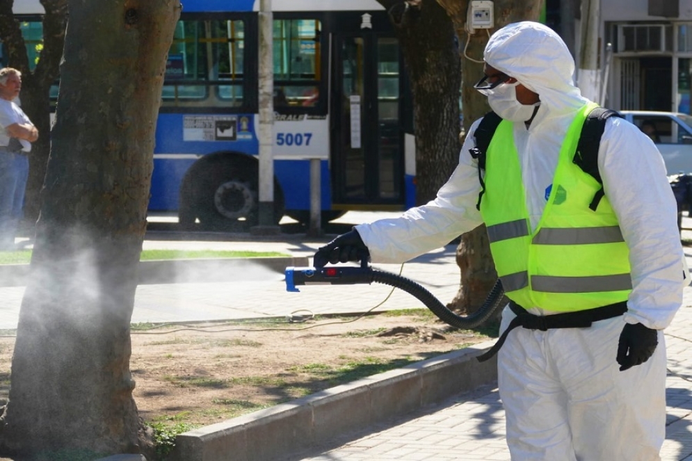 En la última semana volvieron los operativos de desinfección.