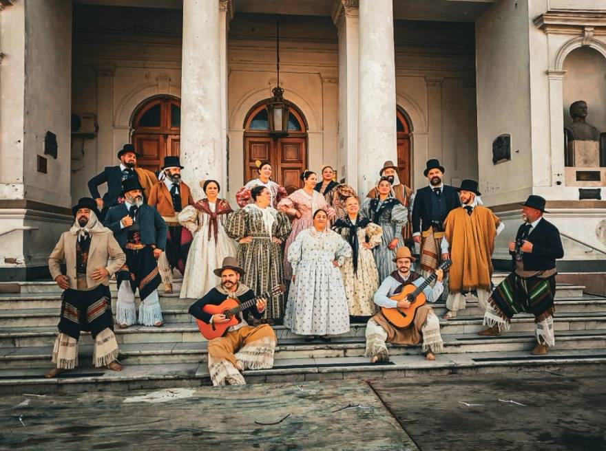 Bailarines de Cañuelas, primeros en el Festival Pre-Laborde