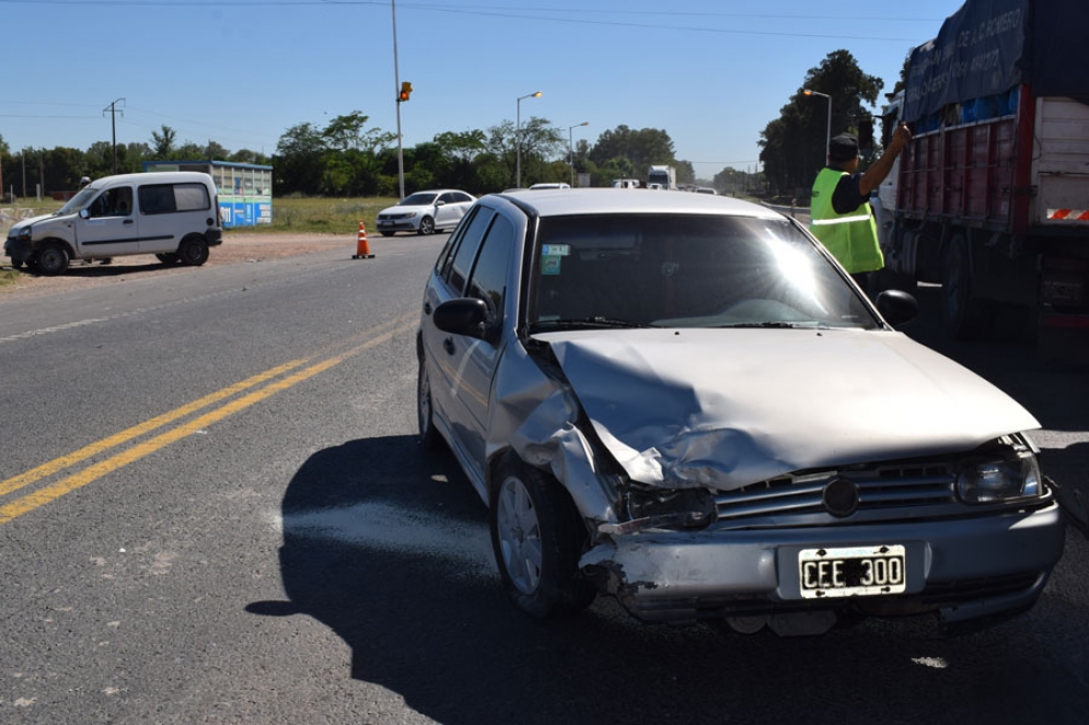 La zona del accidente instantes después de lo ocurrido.