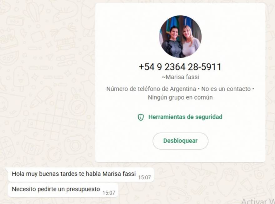 Otro intento de estafa a un comerciante: se hicieron pasar por Marisa Fassi