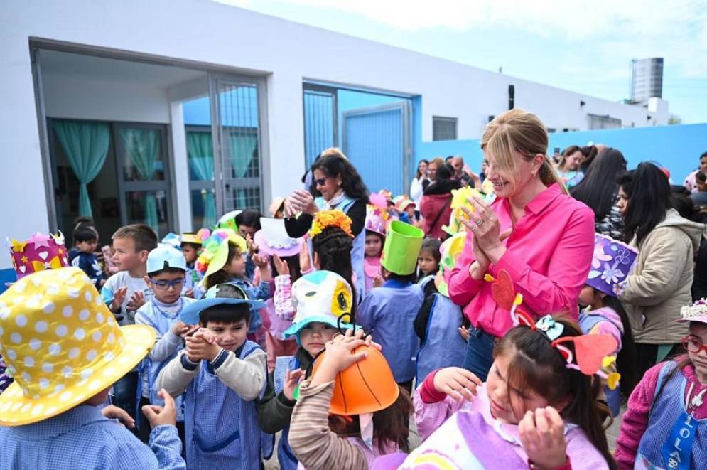 Marisa Fassi en la inaguración. 