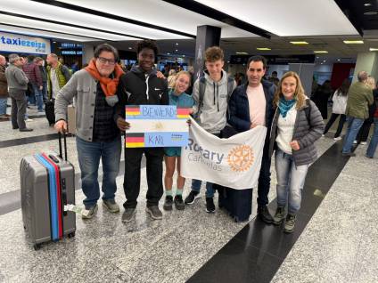 Intercambio cultural: llegaron un estadounidense y un alemán a Cañuelas