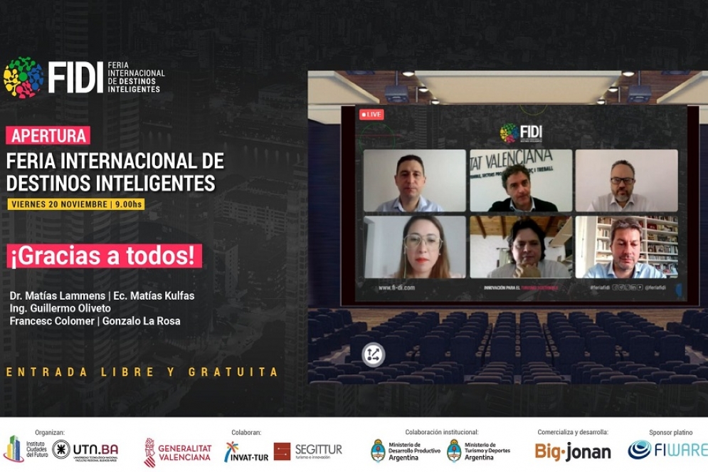 El ministro de Turismo y Deportes, Matías Lammens participó del lanzamiento virtual.