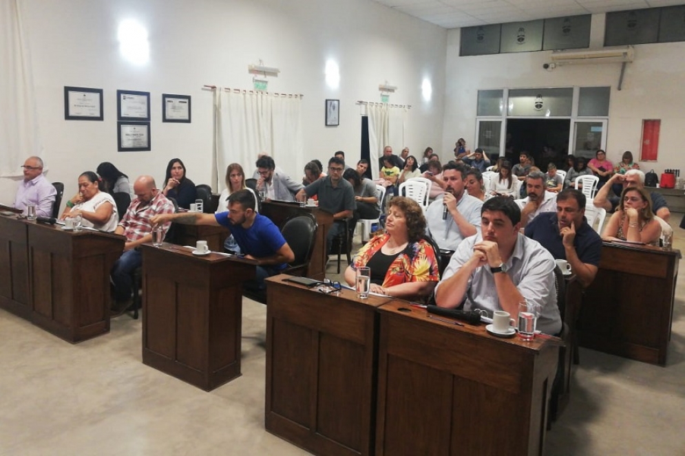 Mac Goey hablando en el HCD en su última sesión como concejal.