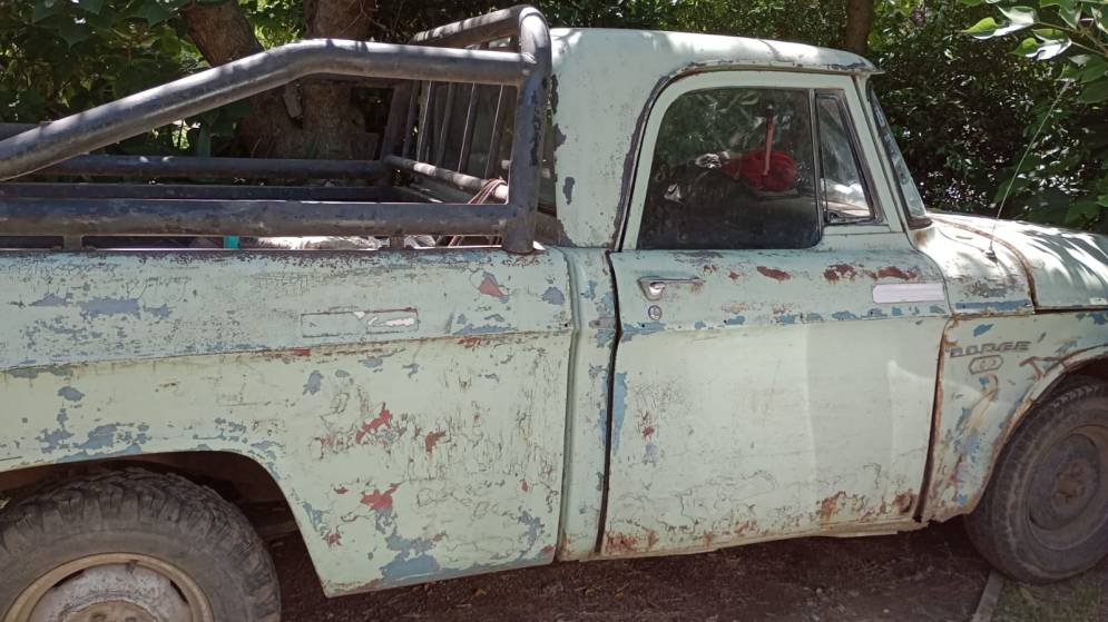 La camioneta que participó del accidente.