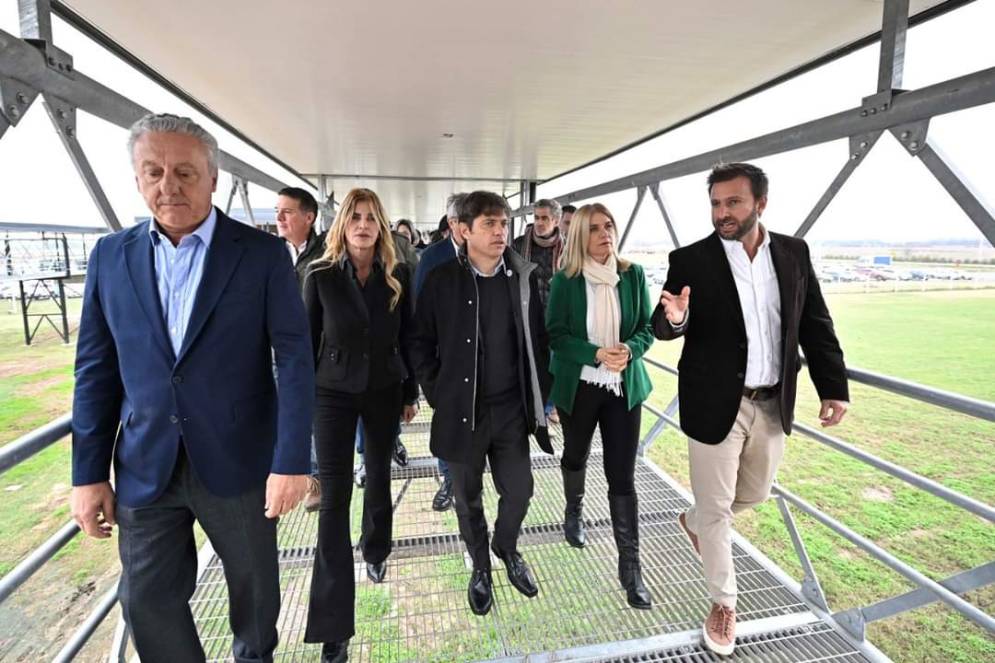 Fue la primera visita guiada de Kicillof y Magario.