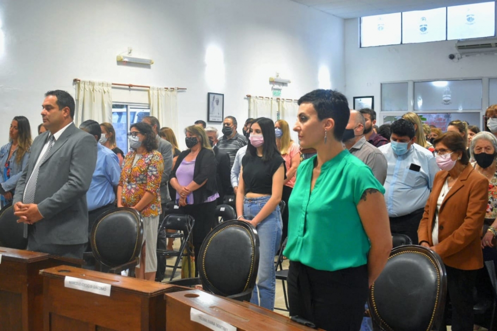 Telma Martínes en la ceremonia de asunción. (Foto: María Fraga)