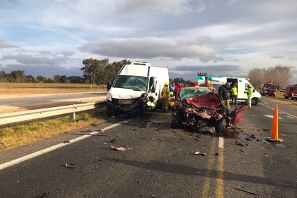 Falleció un conductor en un doble choque ocasionado en la autopista Ezeiza-Cañuelas