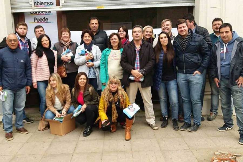 Algunos de los integrantes del macrismo durante la campaña de 2017. 