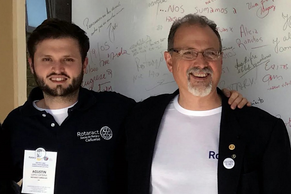 Sergio Rubén López (derecha) es el nuevo presidente de la entidad 