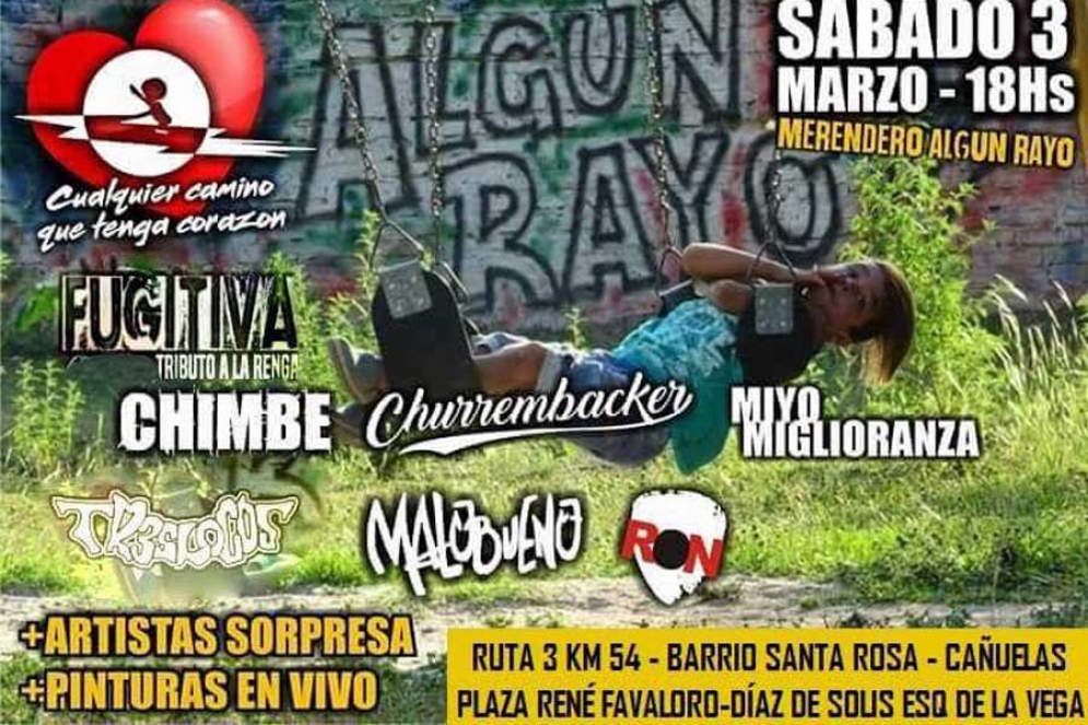 Festival de rock solidario en Santa Rosa