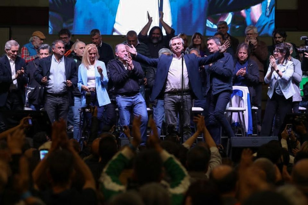 Fernández cerró el acto en Lanús, el jueves pasado.