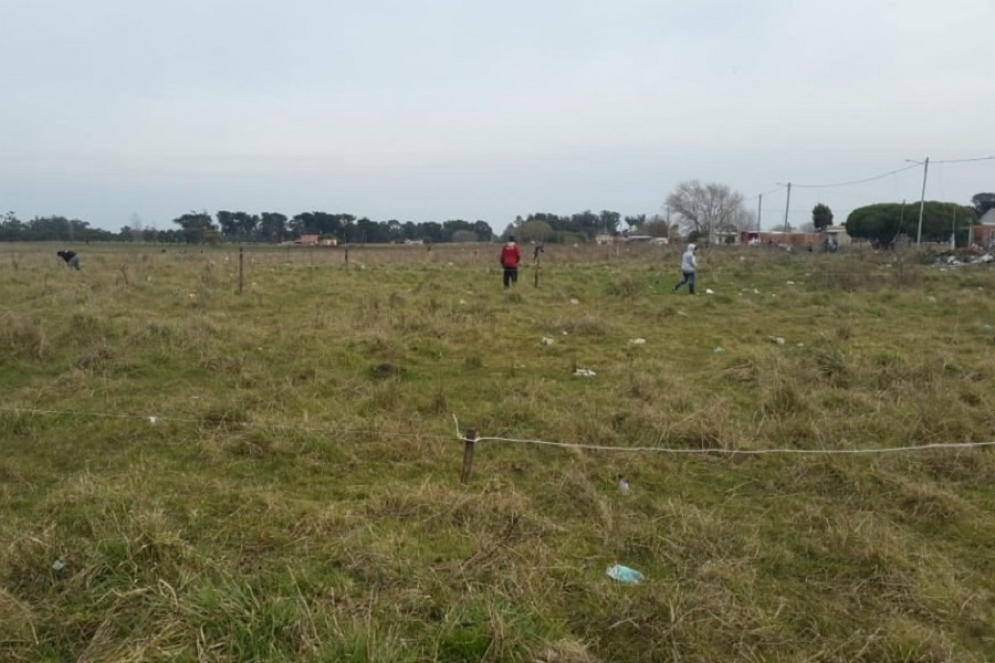 El terreno en donde a futuro se realizará una plaza.