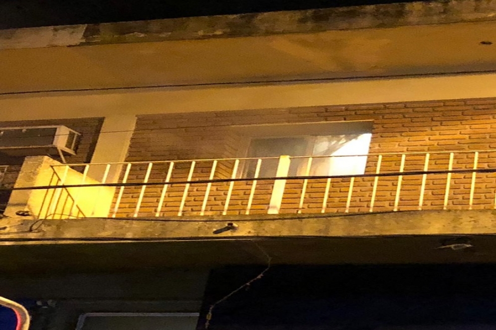 Explosión e incendio en el centro
