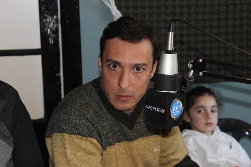 Este martes por la mañana, Puchetta en los estudios de la Fm88.1.